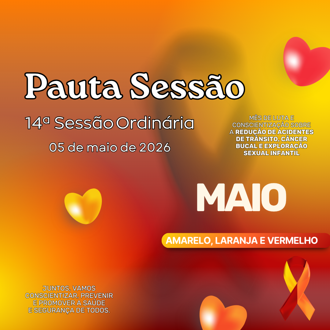 Pauta da 14ª Sessão Ordinária de 2026