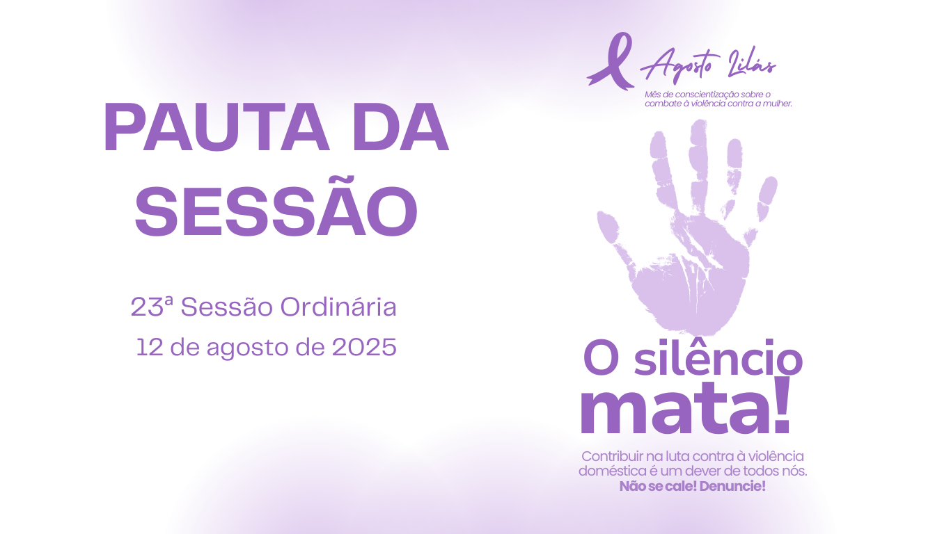 Pauta da 23ª Sessão Ordinária de 2025