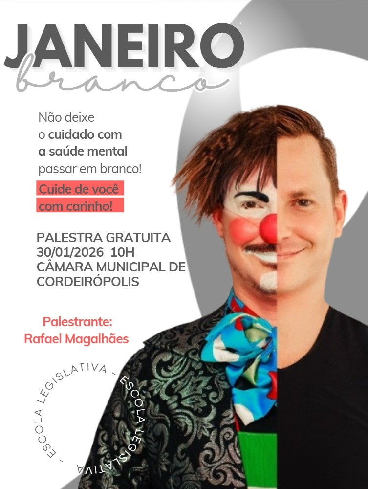 Janeiro Branco: palestra gratuita sobre saúde mental