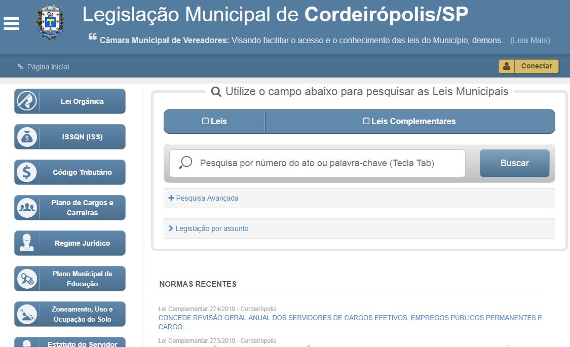 Imagem da notícia: Câmara traz novo sistema de leis atualizadas e compiladas