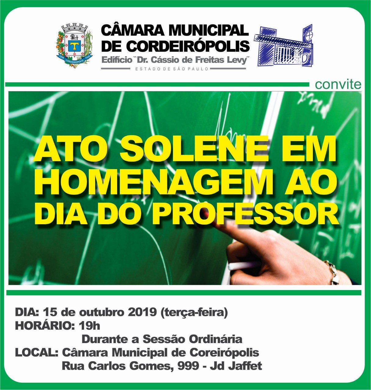 Imagem da notícia: Vereadores prestam homenagens a professores