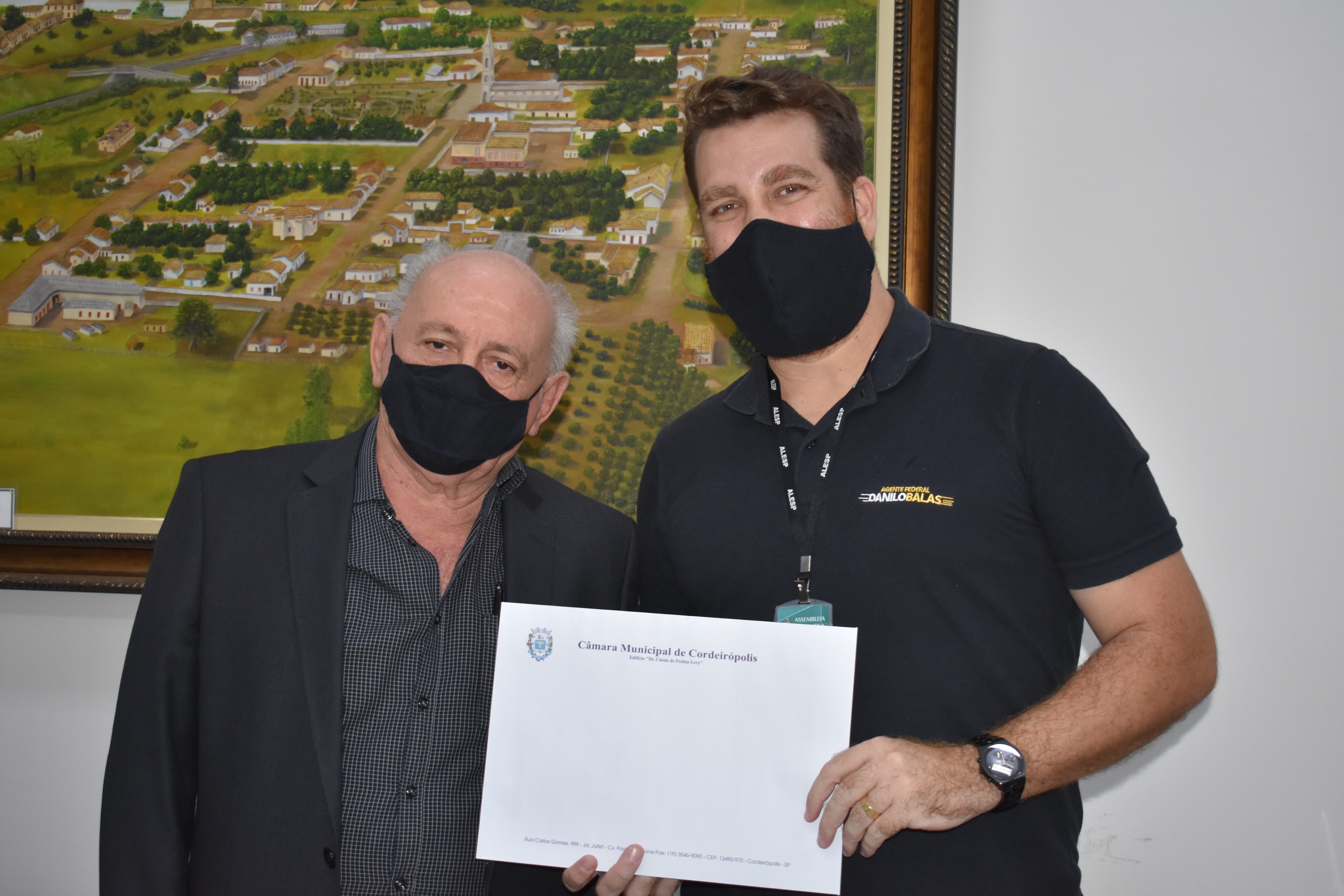 Imagem da notícia: Presidente Carlinhos Barbosa recebe assessor parlamentar do deputado Danilo Balas