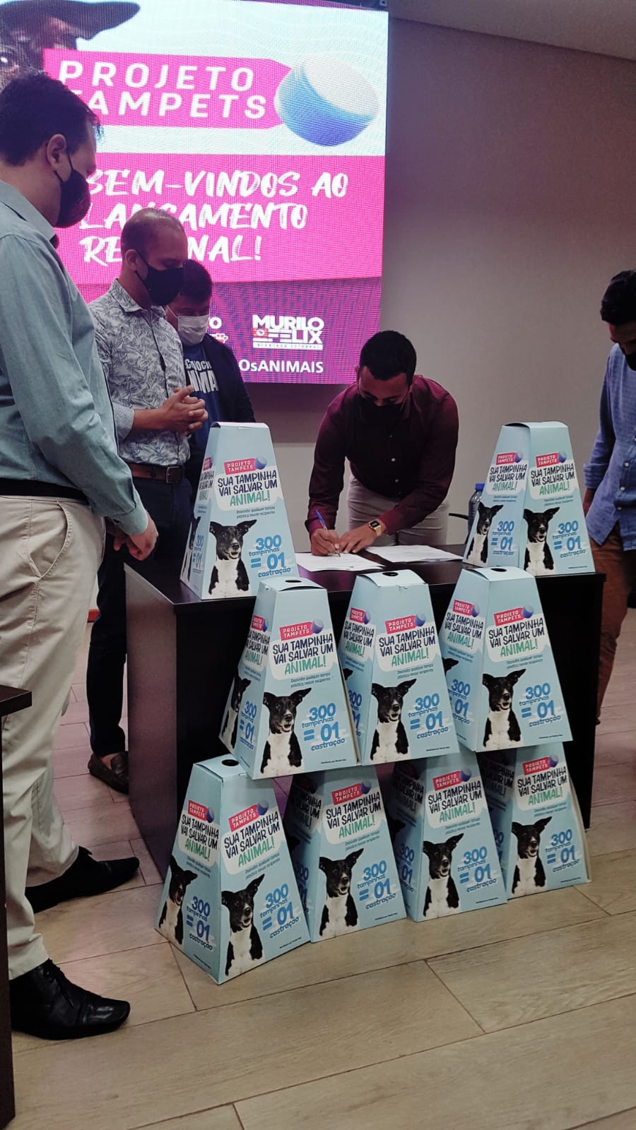 Imagem da notícia: Vereador Dhavid participa do lançamento da campanha Tampets em Santa Gertrudes