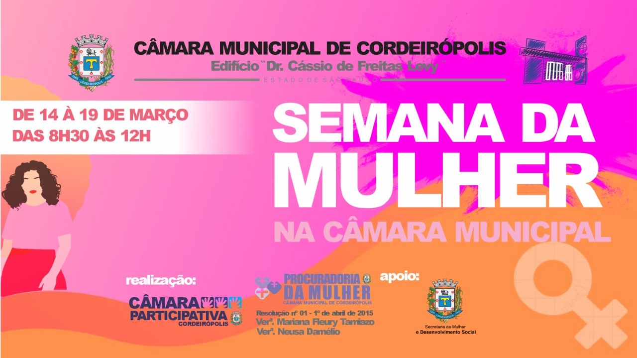 Imagem da notícia: Vereadoras lançam a Semana da Mulher na Câmara Municipal