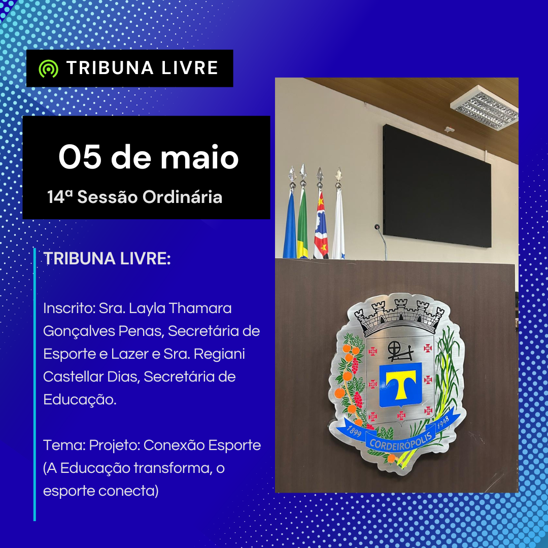 Imagem principal da notícia Tribuna Livre desta terça-feira (05) recebe as secretárias Layla Penas e Regiani Castellar