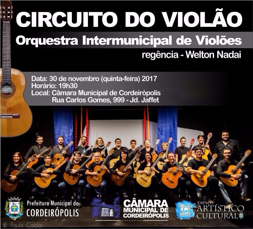Imagem da notícia: Câmara recebe o “Circuito do Violão”