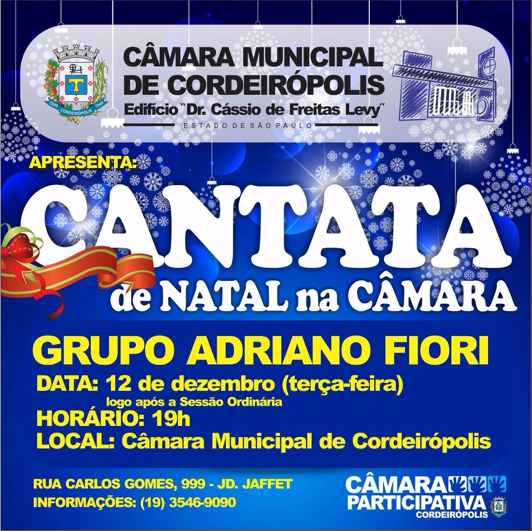 Imagem da notícia: Câmara realiza Cantata de Natal