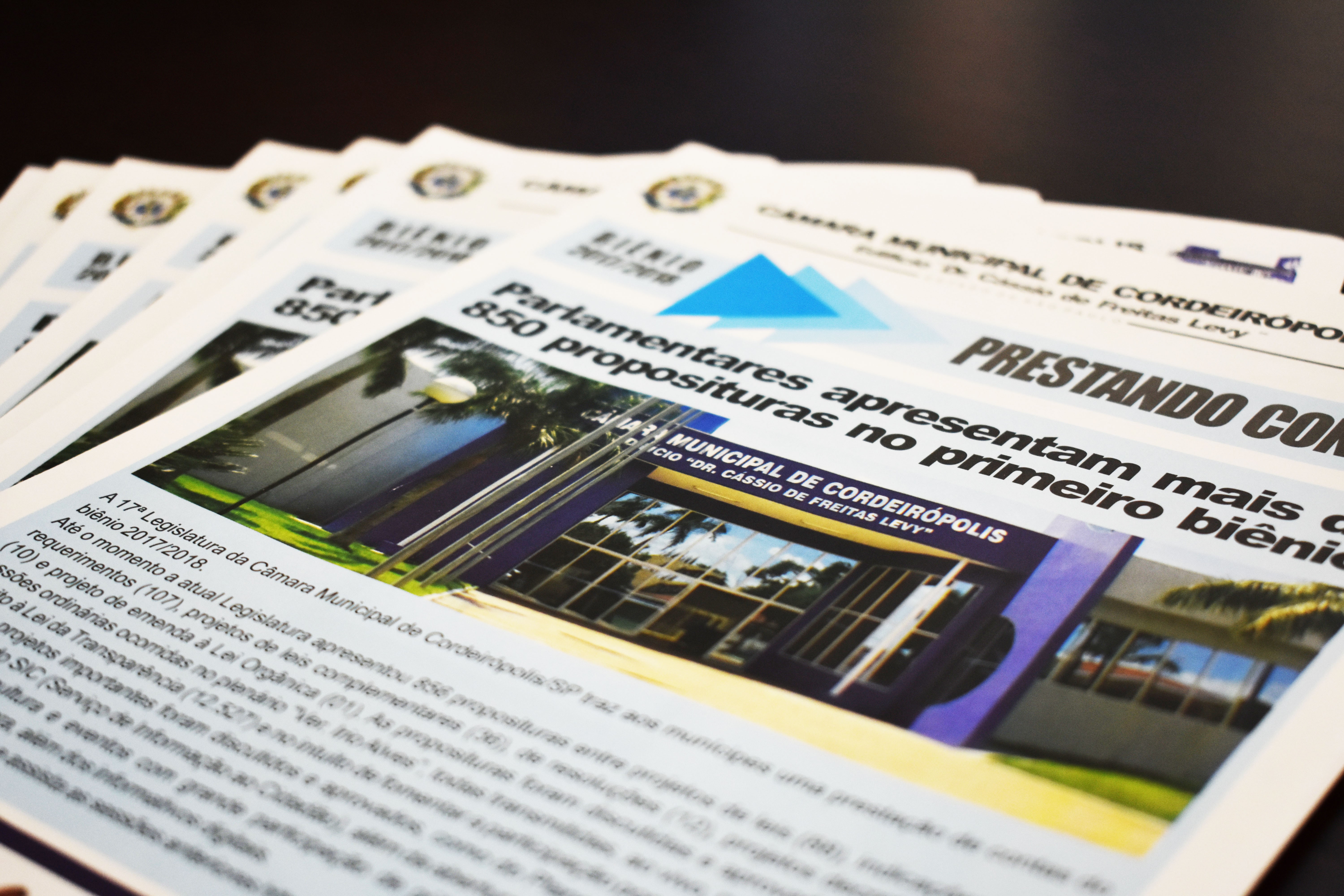 Imagem da notícia: Câmara distribui seu informativo de prestação de contas