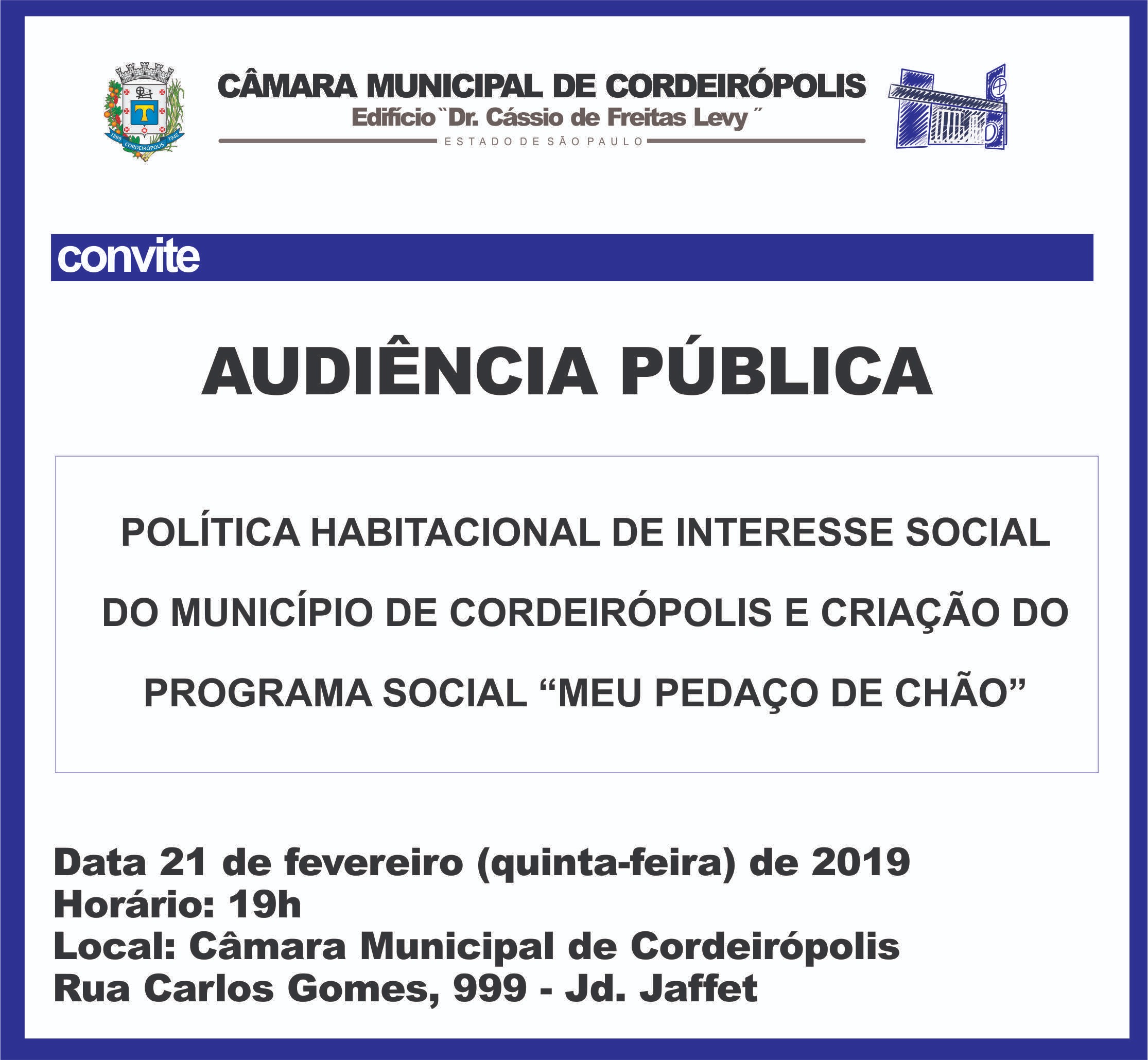 Imagem da notícia: Câmara realiza audiência pública para discutir política habitacional de interesse social